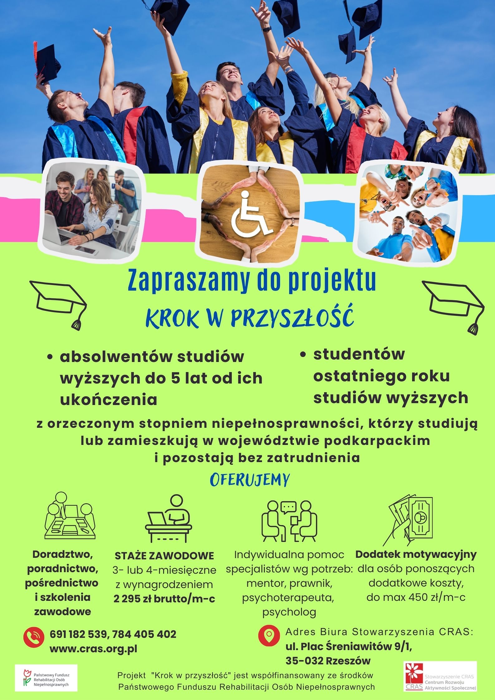 Plakat informujący o projekcie