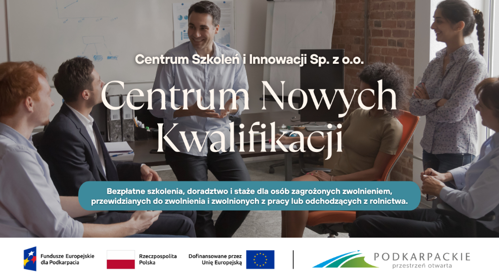 Plakat informujący o projekcie